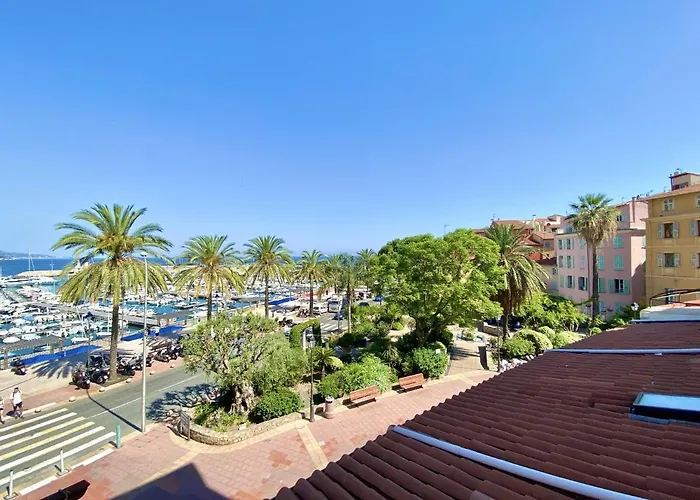 公寓 Sablettes Beach-plage-vue Mer-centre 芒通